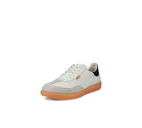 ECCO Women's Sneaker Soft 11, Gravel/White/Marine, 6