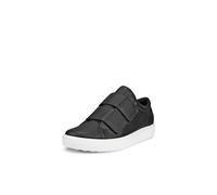 ECCO Women's Soft 60 Two Strap Premium Sneaker, Black, 4-4.5