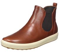 ECCO Women's Soft 7 Chelsea Boots, Cognac, 6 UK