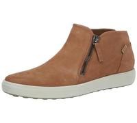 ECCO Women's Soft 7 Side Zip Bootie Sneaker, Cashmere/Cashmere, 7/7. 5 UK