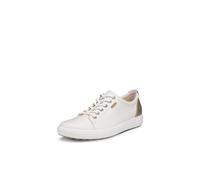 ECCO Women's Soft 7 Sneaker, White/Pure White Gold Exclusive, 6/6.5 UK