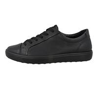 ECCO Women's Soft 7 W LongLace Sneaker, Black, 4.5 UK