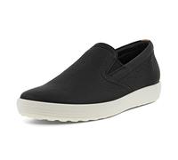 Ecco Soft 7 470493 Leather Women's Slip On Shoes - Black Powder - Size:UK 4.5