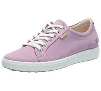 Ecco Shoes Soft 7 Ladies Womens Purple Soft Leather Shoes Trainers Size 4.5-7.5