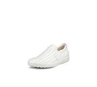 ECCO Women's Soft 7 Woven Slip on 2.0 Sneaker, White, 6/6.5 UK