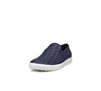 ECCO Women's Soft 7 Woven Slip-on 3.0 Sneaker, Marine, 8/8.5 UK