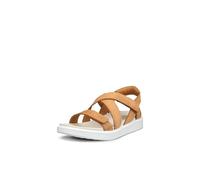 ECCO Women's SOFT SANDAL Cross Strap, Lion, 7.5