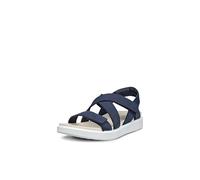 ECCO Women's SOFT SANDAL Cross Strap, Marine, 4
