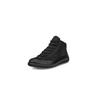 ECCO Soft Zero W Tex Black leather Womens Lace Up Boots 220273-51052 in a Plain Nubuck leather in Size 38