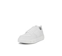 Ecco Street 720 Leather Women's Lace Up Trainers - White - Size:UK 6.5-7