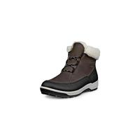 ECCO Women's Trace Lite Waterproof Warm Lined Low Ankle Boot, Black/Dark Clay, 11-11.5