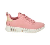 Ecco Gruuv Nubuck Leather Women's Fashion Trainers - Old Rose Powder - Size:UK 6