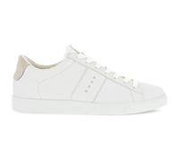 Ecco Street Lite 212803 Full Grain Leather Women's Low Top Trainers - White Shadow White - Size:UK 6