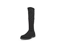 ECCO Women's Vienna Tall Knee High Boot, Black Stretch Textile, 6.5/7 UK