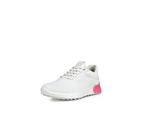 ECCO Womens W S-Three Leather Golf Shoes - White/Bubblegum - UK 7.5