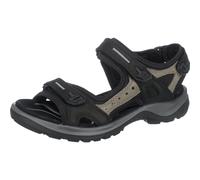 ECCO Women's Yucatan outdoor offroad hiking sandal Black/Mole/Black