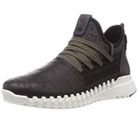 ECCO Womens Zipflex Shock Thru Neoprene Sock Cordura Leather Trainers