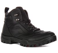 ECCO Xpedition M Hi Tex Black nubuck Mens Outdoor Walking Boots 811414-02001 in a Plain Oil - Nubuck in Size 45