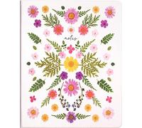 Eccolo 8x10 Large Journal Notebook with Debossed Floral Cover Design, 256 Ruled Ivory Pages, Sturdy Hardcover, Ribbon Bookmark - Perfect for Writing, Journaling, Note-Taking, and More