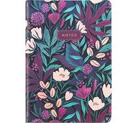 Eccolo Lined Journal Notebook, Flexi-Cover, Tropical Floral, 256 Ruled Pages, 5.75-x-8.25 inches