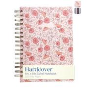 Eccolo Spiral Notebook Journal - 320 Ivory Pages Double Wire Lay Flat Spiral Notebook Hardcover Journals for Writing Diaries and Office Use, Size 6X8, Coral Apricot