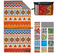 ECCOSOPHY Microfiber Beach Towel for Adults - Oversized Travel Beach Towels with Pouch - 71x35 inches Quick Dry Pool Towels - Large Sand Free Beach Towels (Acapulco)