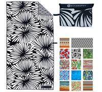 ECCOSOPHY Microfiber Beach Towel -Sand Free Towels are Quick Dry, Light Weight, Super Absorbent-Perfect Pool, Travel, Cruise, Camping Essentials - Oversized Extra Large for Adults (Lovina)