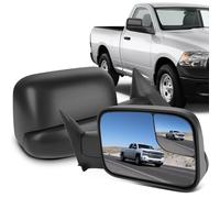 ECCPP® Black Manual adjusted Side View Mirror Tow Towing Mirrors Left & Right Pair Set Replacement fit for 94-01 Dodge Ram 1500, 94-02 Ram 2500 3500 Truck