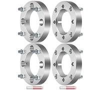 ECCPP Set of 4 1.25 inch Wheel Spacer 4x6.14 4x156 Wheel Spacer Adapter Kit with M 12x1.5 110mm Hub Bore for Commander 1000 for Commander 1000 DPS for Commander 1000 LTD 4 Lug Silver Aluminum