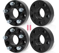 ECCPP Set of 4 1.5 inch Wheel Spacer 5x4.75 5x120.65 Wheel Spacer Adapter Kit with M 12x1.5 70.5mm Hub Bore for Blazer Camaro Corvette Eldorado Firebird 5 Lug Black Aluminum
