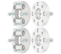 ECCPP Set of 4 1 inch Wheel Spacer 4x4.5 4x114.3 Wheel Spacer Adapter Kit with M 12x1.25 66.1mm Hub Bore for 240SX 300ZX Altima Axxess Cube G20 M30 Maxima Sentra 4 Lug Silver Aluminum