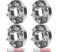 ECCPP Set of 4 1 inch Wheel Spacer 5x4.5 5x114.3 Wheel Spacer Adapter Kit with M 12x1.5 67.1mm Hub Bore for 3 3 Sport 3000GT 5 6 626 Azera Compass CX-3 5 Lug Silver Aluminum