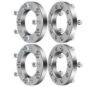 ECCPP Set of 4 1 inch Wheel Spacer 5x5.5 5x139.7 Wheel Spacer Adapter Kit with M 1/2 108mm Hub Bore for Bronco CJ3 CJ5 CJ6 CJ6A CJ7 D150 E-150 5 Lug Silver Aluminum