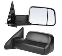 ECCPP Towing Mirrors Tow Mirrors Replacement Fit For 2002-08 For Dodge For Ram 1500 2500 Pickup Power Heated Towing Side Mirrors Pair Set Passenger & Driver Side View