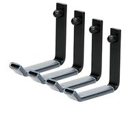 ECD Germany 4 x Wall Tyre Holder Set Wall Mounted Tire Wheel Tree 105 x 105 mm Tyre Rack Storage Hanging Bracket for Car Rims Wheel Hook Wall Tyre Holders Stand Wall Mounts Brackets for Tyres