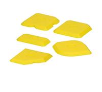 ECD Germany Joint Smoothing Set 5 pcs - Professional Joint Puller Set for Silicone, Silicone Joints and Acrylic - Silicone Spatula