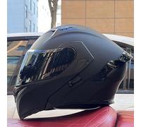 ECE Certified Modular Motorcycle Helmet Double Visor Flip-Up Helmet Full Face Motorcycle Helmet Various Styles Suitable for Boys Girls High Fashion Styl A,M54-55
