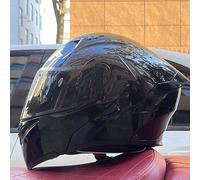 ECE Certified Modular Motorcycle Helmet Double Visor Flip-Up Helmet Full Face Motorcycle Helmet Various Styles Suitable for Boys Girls High Fashion Styl C,L56-57
