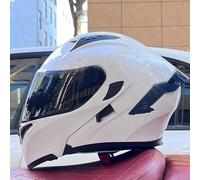 ECE Certified Modular Motorcycle Helmet Double Visor Flip-Up Helmet Full Face Motorcycle Helmet Various Styles Suitable for Boys Girls High Fashion Styl B,XL58-59