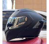ECE Certified Modular Motorcycle Helmet Double Visor Flip-Up Helmet Full Face Motorcycle Helmet Various Styles Suitable for Boys Girls High Fashion Styl A1,L56-57