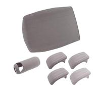 EceGnAhnJ 6 Pcs Gear Shift Cover Set Compatible with Yuan Plus Atto 3(Gray) | Fits 2022-2024 Models; Includes Armrest Box And Door Handrail Covers