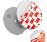 ECENCE 3pcs Magnetic Smoke Detector Mount Magnetic Adhesive Pads For Smoke Alarms Ø 70mm - Fast & Safe Mounting - No Drilling Or Screws - Fire Protection - Installation Tool with Hole