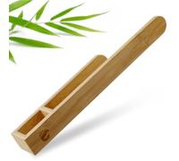 ECENCE Bamboo Hand Towel Holder Adhesive Wall Mounted 38.5cm | Wooden hand towel bar for bathroom and guest toilet, adhesive wall mounting for installation without drilling
