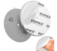 ECENCE Magnetic Smoke Detector Installation Tool 10pcs Magnetic Adhesive Pads with hole and Glue For Smoke Alarms Ø 70mm, No Drilling Or Screws, Quick and Easy Fastening