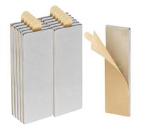 ECENCE Neodymium magnets - self-adhesive rectangular - NiCuNi coated - 1.18x0.39x0.04inch - pack of 12