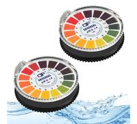 ECENCE pH test strips 2x roll Hot tube pool and spa test strips litmus test paper measuring range 0-14 universal indicator paper acidity test for aquariums drinking water