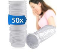 ECENCE Sick Bags 50 Pack - 1000ml Disposable Emesis for Travel, Car & Aircraft - Medical Grade, Opaque, for Vomiting & Motion Sickness