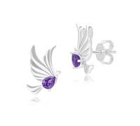 ECFEW™ Creator Amethyst Dove Stud Earrings in Sterling Silver
