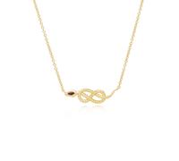 ECFEW™ Garnet Winding Snake Pendant Necklace in Gold Plated Sterling Silver