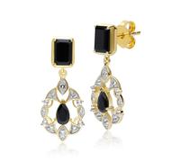 ECFEW™ 'The Creator' Black Onyx, Spinel & White Topaz Earrings